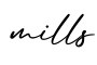 单词mills书写