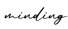 单词minding书写