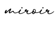 单词miroir书写