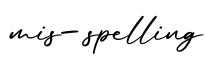 单词mis-spelling书写