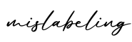 单词mislabeling书写