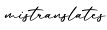 单词mistranslates书写