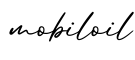 单词mobiloil书写