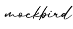 单词mockbird书写