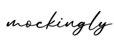 单词mockingly书写