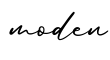单词moden书写