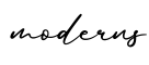单词moderns书写