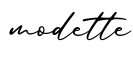 单词modette书写
