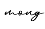 单词mong书写