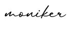 单词moniker书写