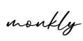 单词monkly书写