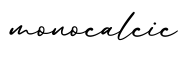 单词monocalcic书写