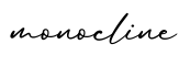 单词monocline书写