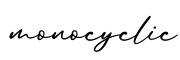 单词monocyclic书写