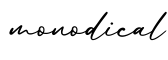 单词monodical书写