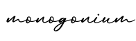 单词monogonium书写