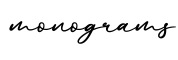 单词monograms书写