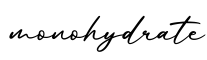 单词monohydrate书写