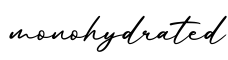 单词monohydrated书写
