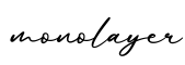 单词monolayer书写