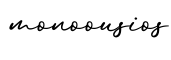 单词monoousios书写