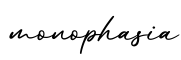 单词monophasia书写