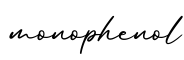 单词monophenol书写