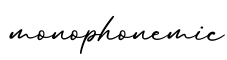 单词monophonemic书写