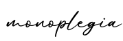 单词monoplegia书写