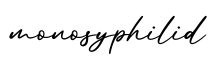 单词monosyphilid书写