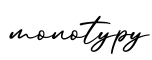 单词monotypy书写