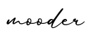 单词mooder书写
