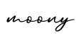 单词moony书写