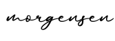 单词morgensen书写