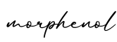 单词morphenol书写