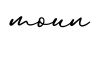 单词moun书写