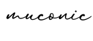 单词muconic书写