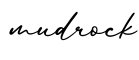 单词mudrock书写