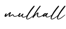 单词mulhall书写