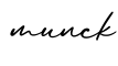 单词munck书写