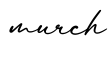 单词murch书写