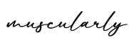 单词muscularly书写
