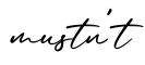 单词mustn't书写