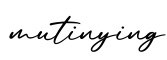 单词mutinying书写