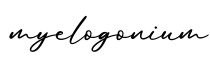 单词myelogonium书写