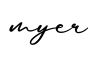 单词myer书写