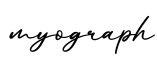 单词myograph书写