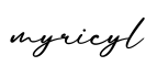 单词myricyl书写