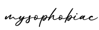 单词mysophobiac书写