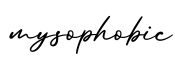 单词mysophobic书写